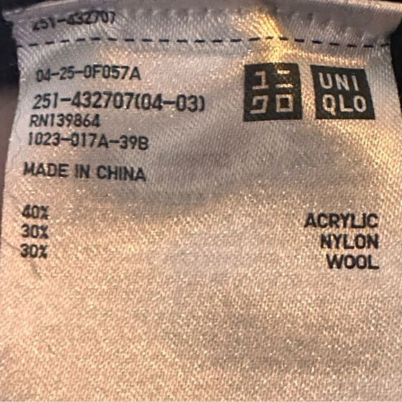 JW Anderson Uniqlo Blue Wool Blend Sweater Size XS 📦 - Picture 4 of 7